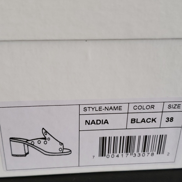 New Rebels Nadia Block Heel Mule - Picture 6 of 8